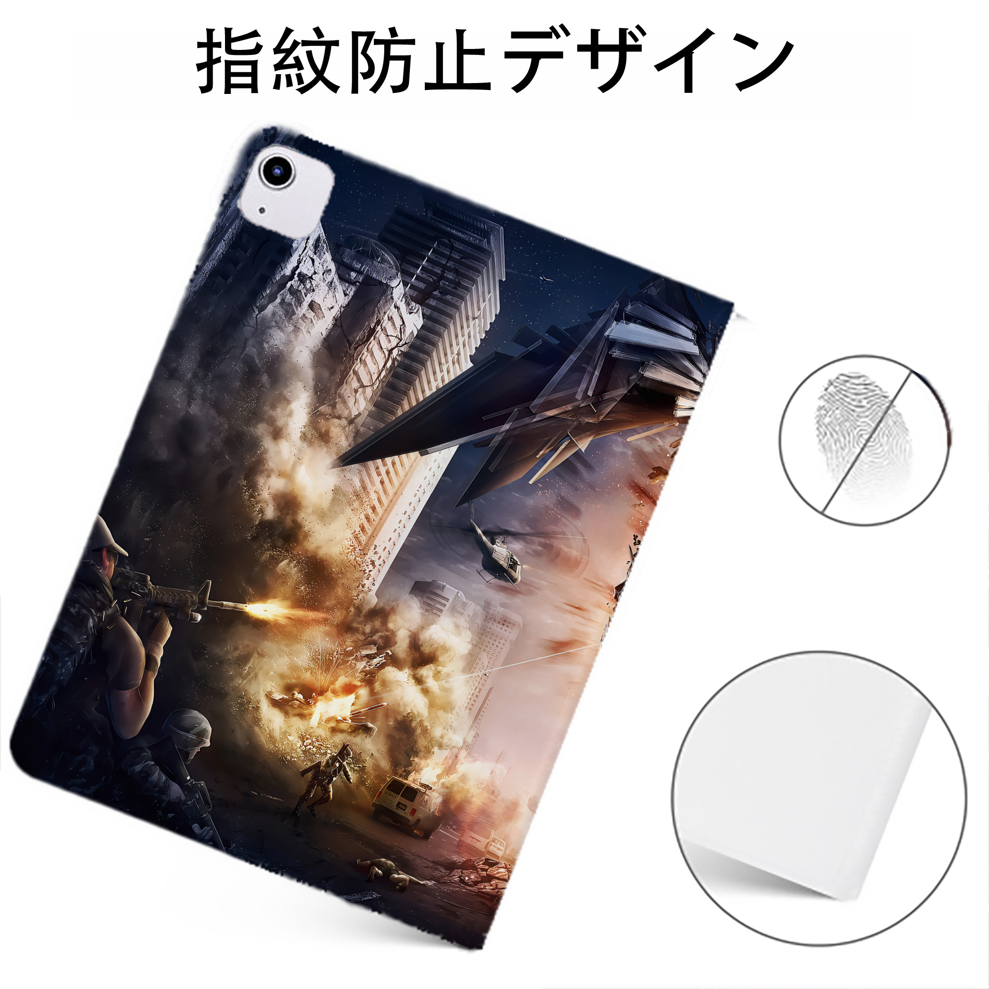 （画像用） Transformers トランスフォーマー IPadケース ペンホルダー付き ブックスタイルデザイン